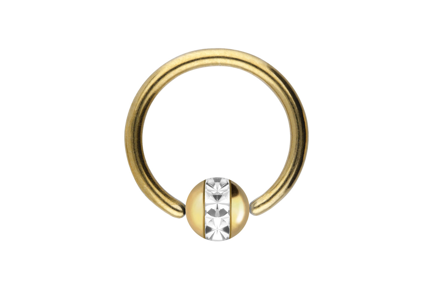 Chirurgenstahl Klemmkugelring Piercing EPOXY-RING-KUGEL